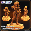 Bonita Elite Vixen Elder Grey Skull Hunter Resin Miniature for Tabletop Fantasy RPG - 32mm Papsikels