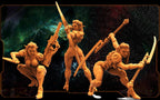 Aethelari Huntresses: 32mm Papsikels Alien Miniature for Xenowars RPG & Tabletop Gaming