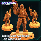 Quadro Kantos Gang: 32mm Resin Fantasy Miniature - Predator-Inspired Tabletop RPG Figurine