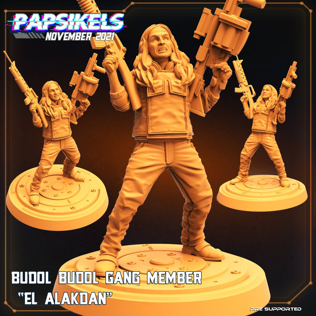 Skull Hunters Budol Gang: 32mm Resin Fantasy Miniatures for Tabletop RPG, Predator-Inspired Figures