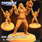 Skull Hunters Budol Gang: 32mm Resin Fantasy Miniatures for Tabletop RPG, Predator-Inspired Figures