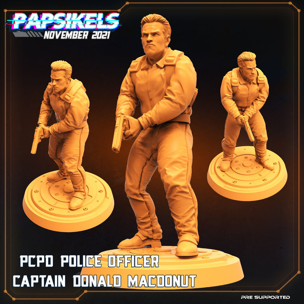 Skull Hunters PCPD: Resin Tabletop Miniature for Fantasy RPG, 32mm Scale Papsikels Character