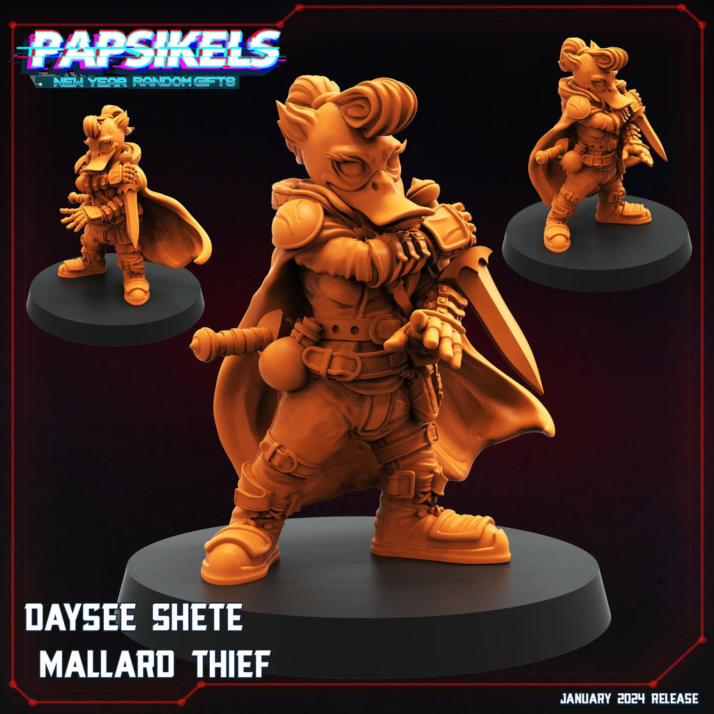 Daysee Shete Mallard Thief: 12 Days of January Papsikels Resin Miniature for Tabletop RPG Fantasy Gaming