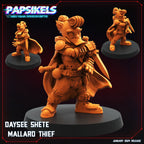 Daysee Shete Mallard Thief: 12 Days of January Papsikels Resin Miniature for Tabletop RPG Fantasy Gaming