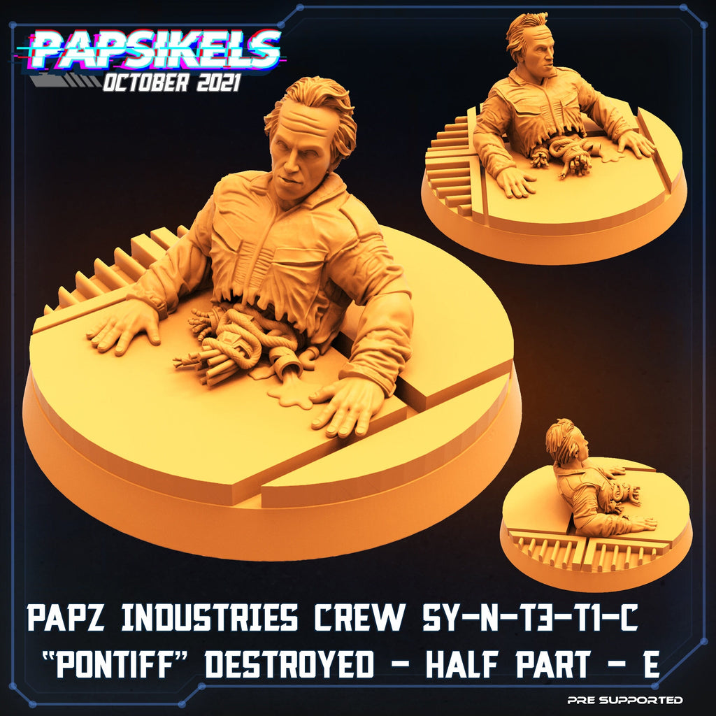 Aliens Vs Humans, Papz Industries Crew SY-N-T3-TI-C Pontiff / Bishop , Papsikels, 32mm Mini