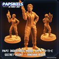 Aliens Vs Humans, Papz Industries Model SY-N-T3-TI-C Secret Agent - Rinowa Rider , Papsikels, 32mm Mini