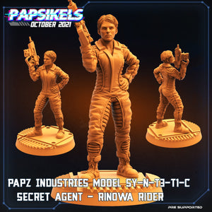Aliens Vs Humans, Papz Industries Model SY-N-T3-TI-C Secret Agent - Rinowa Rider , Papsikels, 32mm Mini