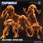 Arachnoid Impostors Dropship Troopers: 32mm Sci-Fi Miniatures for Tabletop Gaming & Painting