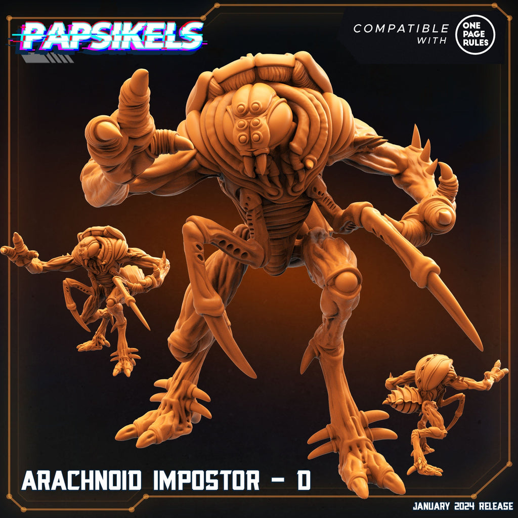 Arachnoid Impostors Dropship Troopers: 32mm Sci-Fi Miniatures for Tabletop Gaming & Painting