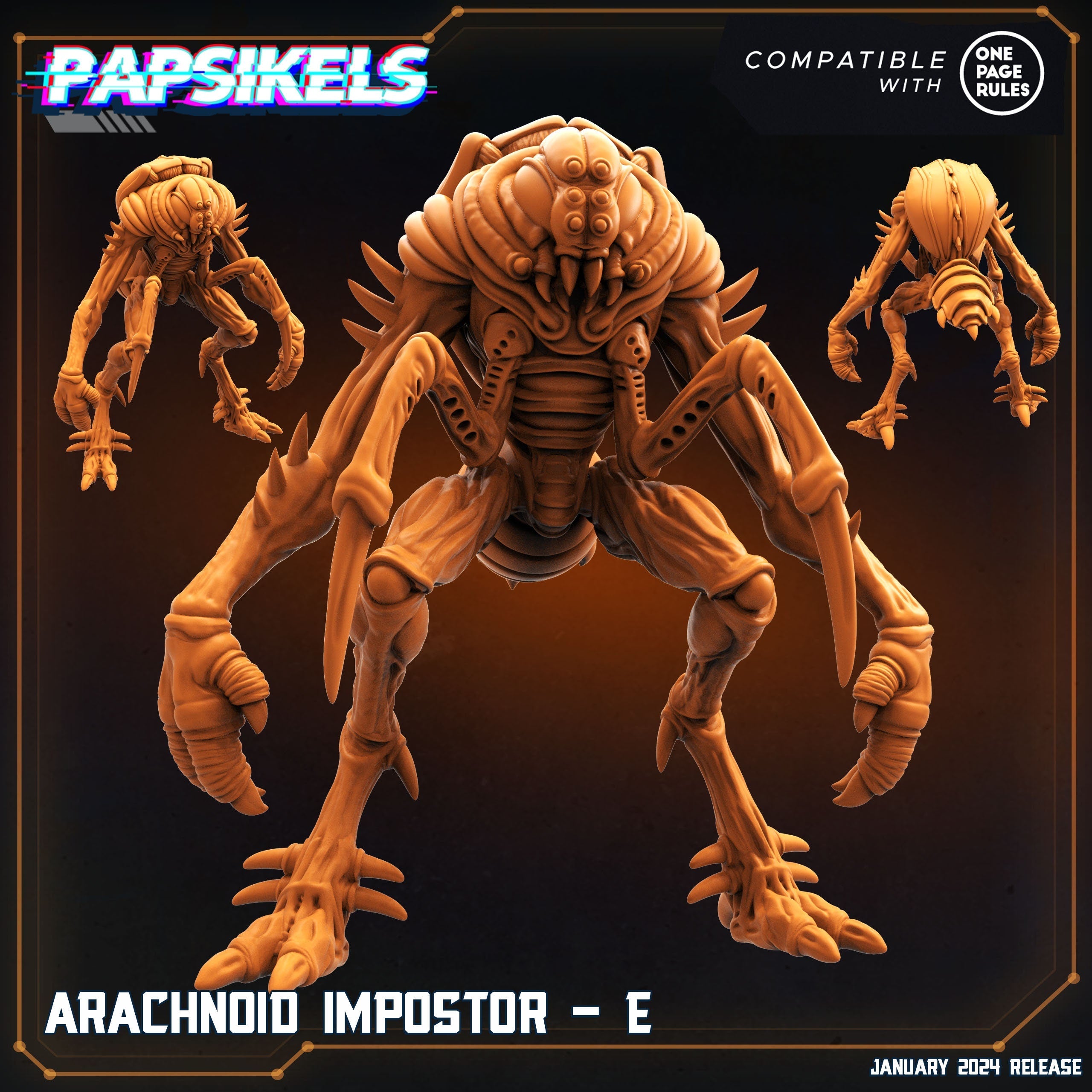 Arachnoid Impostors Dropship Troopers: 32mm Sci-Fi Miniatures for Tabletop Gaming & Painting
