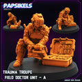 Cyberpunk Field Doctors Miniatures - 32mm Trauma Troupe RPG Figure by Papsikels for Tabletop Gaming