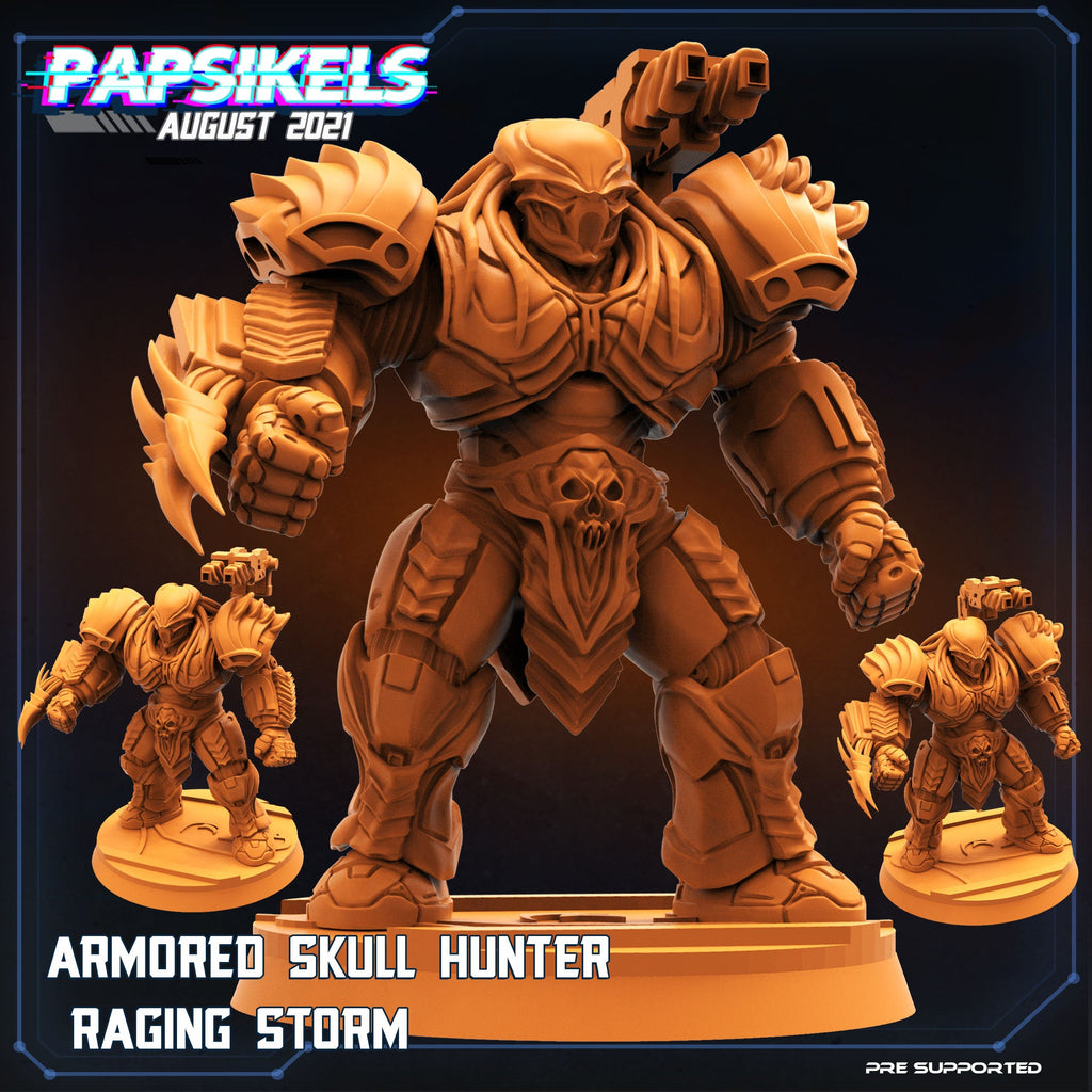 Skull Hunters Apex Armored Skull Hunter / Raging Storm, Papsikels, Resin - Tabletop miniature - 32mm