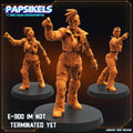 Female E-900 Terminator Miniature | 32mm Resin Figure for Tabletop RPG | Sci-Fi Alien Hunter
