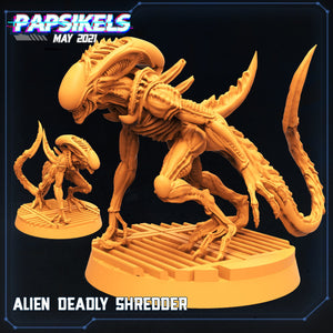 Aliens Vs Humans, Alien Deadly Shredder- Papsikels, 32mm Mini