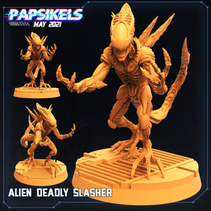 Aliens Vs Humans, Alien Deadly Slasher - Papsikels, 32mm Mini