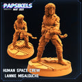Aliens Vs Humans, Human Space Crew Lannie Misalouche - Ripley, Papsikels, 32mm Mini