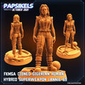 Aliens Vs Humans, FKMSA Cloned Human Hybrid Superweapon Lannie 69, Papsikels, 32mm Mini