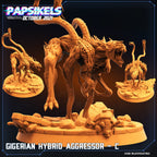 Aliens Vs Humans, Gigerian Hybrid Agressors, Papsikels, 32mm Mini