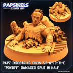 Aliens Vs Humans, Papz Industries Crew SY-N-T3-TI-C Pontiff / Bishop , Papsikels, 32mm Mini