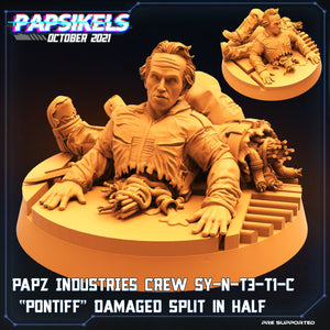 Aliens Vs Humans, Papz Industries Crew SY-N-T3-TI-C Pontiff / Bishop , Papsikels, 32mm Mini