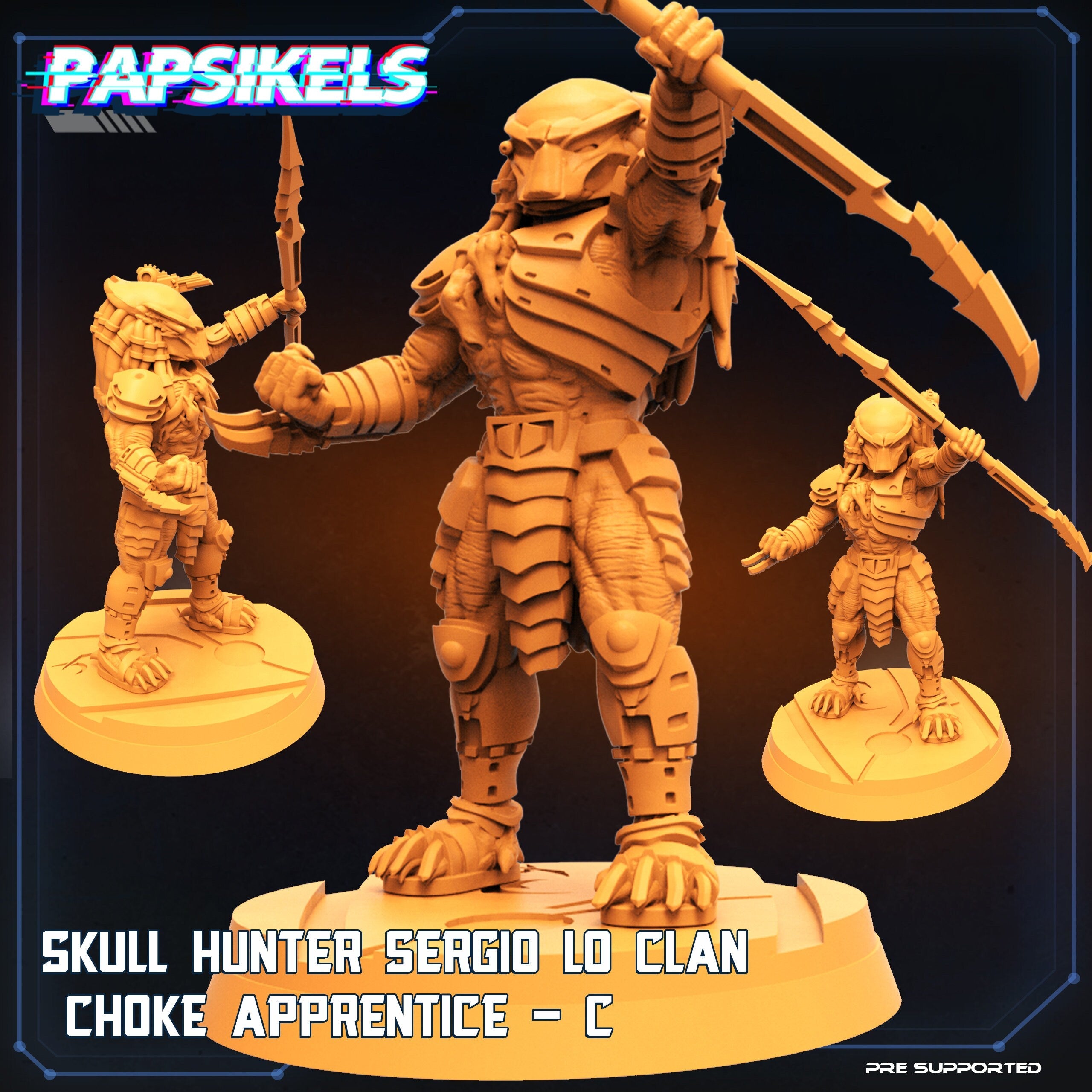 Skull Hunters - Sergio Lo Clan - Choke Apprentices, Papsikels, Resin - Tabletop miniature - 32mm