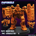 Cyberpunk, Papz Industries PMC Exoskelton - Powerloader, Papsikels, 32mm Mini