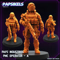 Cyberpunk, PMC Operators, Papsikels, 32mm Mini