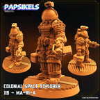 Colonial Space Explorer XB-MA-RI-A | Papsikels | 3D Printed Miniature |  32mm Miniatures