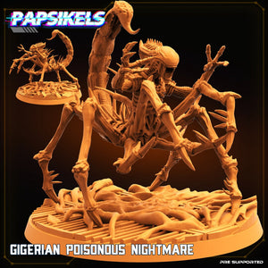 Alien Gigerian Poisonous Nightmare - Papsikels, 32mm Mini