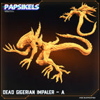 Aliens Vs Humans, Alien Dead Gigerian Impalers - Set of 3  - Papsikels, 32mm Mini
