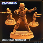 Xenomorph Space Crew Abominations: 32mm Papsikels Miniatures for Alien RPG & Colonial Marine Games