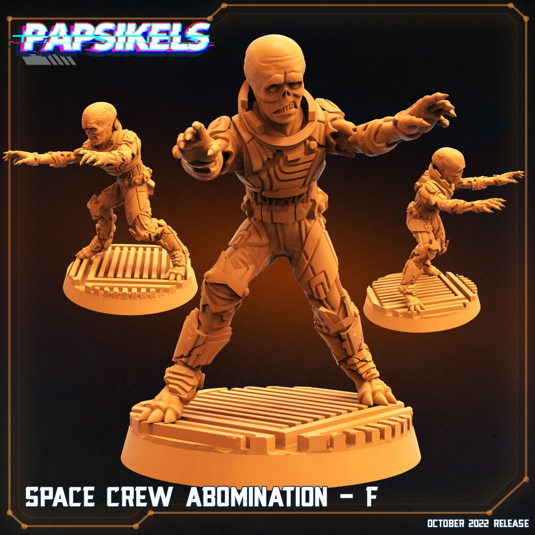 Xenomorph Space Crew Abominations: 32mm Papsikels Miniatures for Alien RPG & Colonial Marine Games