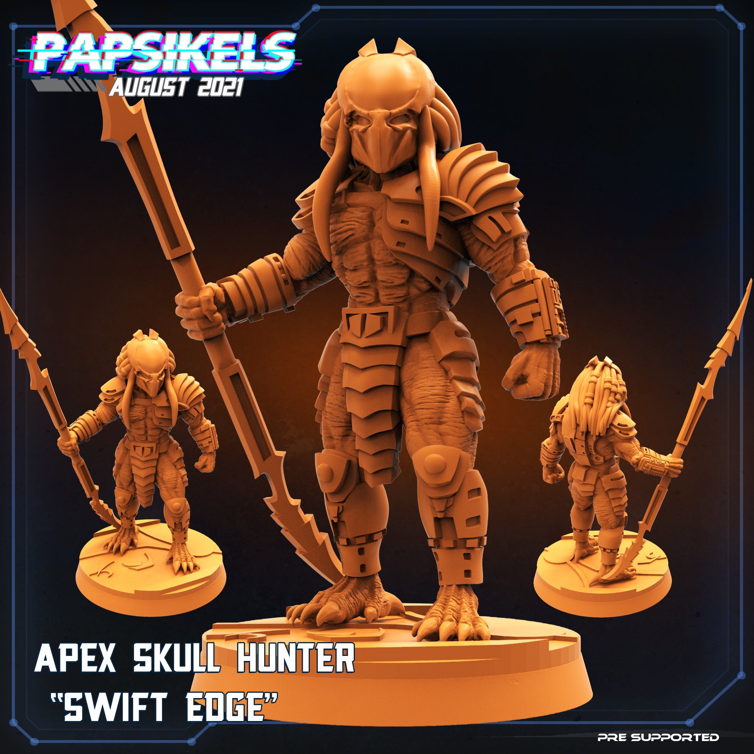 Skull Hunters Apex Skull Hunter Swift Edge, Papsikels, Resin - Tabletop miniature - 32mm