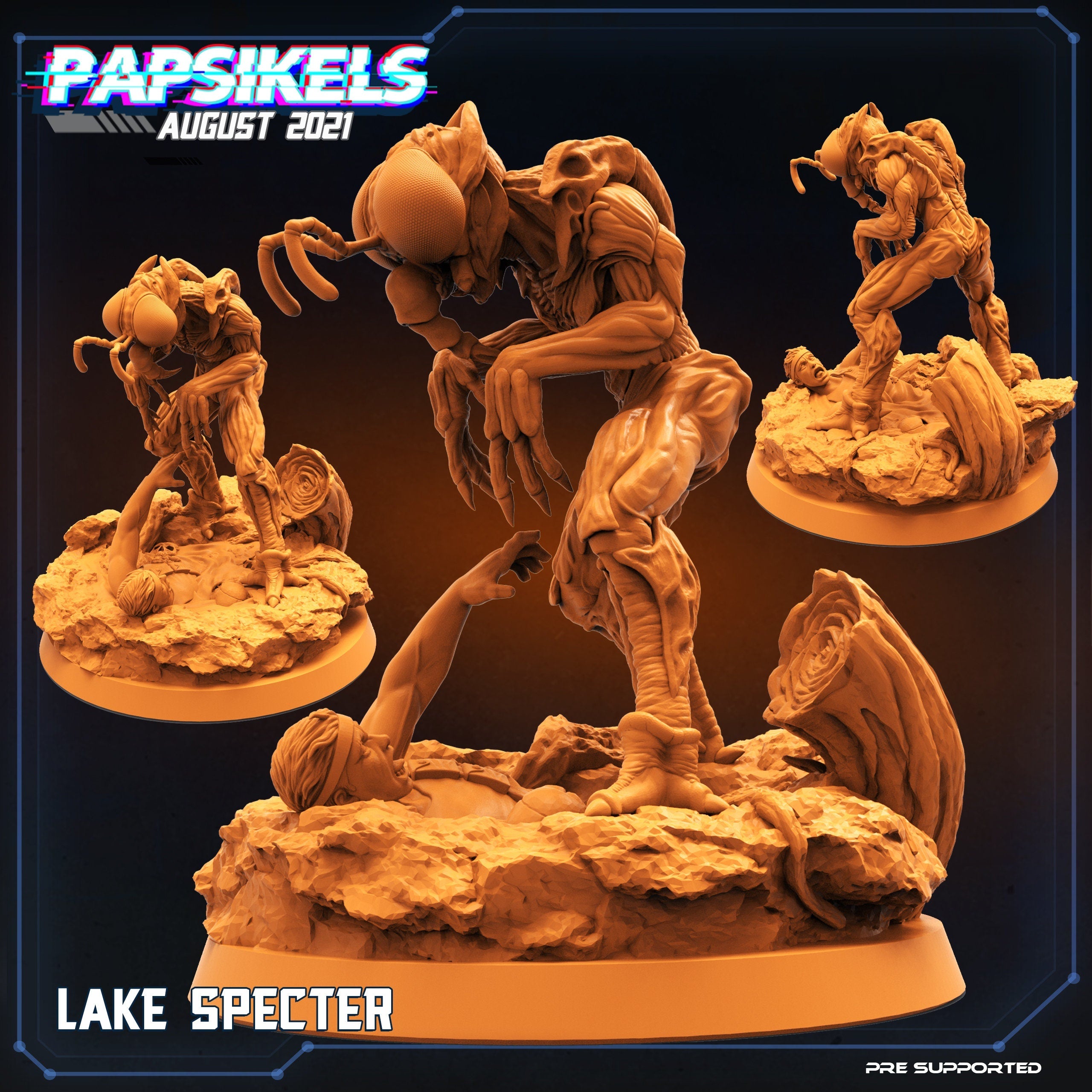 Skull Hunters Lake Specter, Papsikels, Resin - Tabletop miniature - 32mm