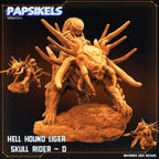 Skull Hunters - Hell Hound Liger Skull Riders, Papsikels, Resin - Tabletop miniature - 32mm