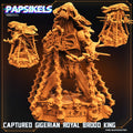 Aliens Vs Humans Captured Gigerian Royal Brood King, Papsikels, Resin Miniature