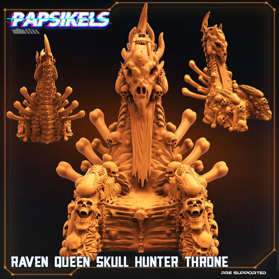 Skull Hunters Iskaligor Bone Clan Tribe First Hunt Champion, Papsikels, Resin Miniature - Tabletop miniature - Fantasy Miniature - 32mm