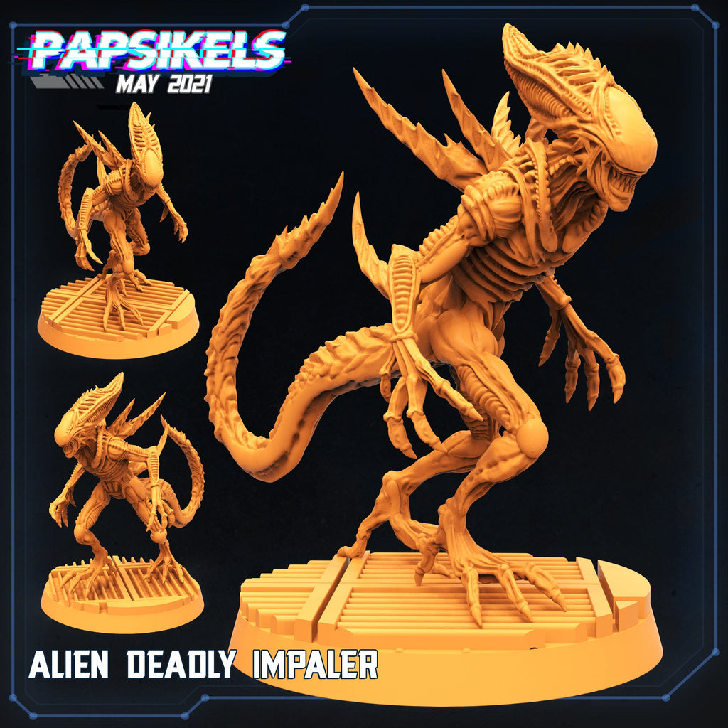 Aliens Vs Humans, Alien Deadly Impaler - Papsikels, 32mm Mini