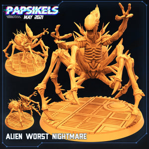 Aliens Vs Humans, Alien Worst Nightmare - Papsikels, 32mm Mini