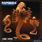 Xenowars Xenomorph Viper Miniature: 32mm Scale Alien Creature for RPG, TTRPG, and Tabletop Gaming