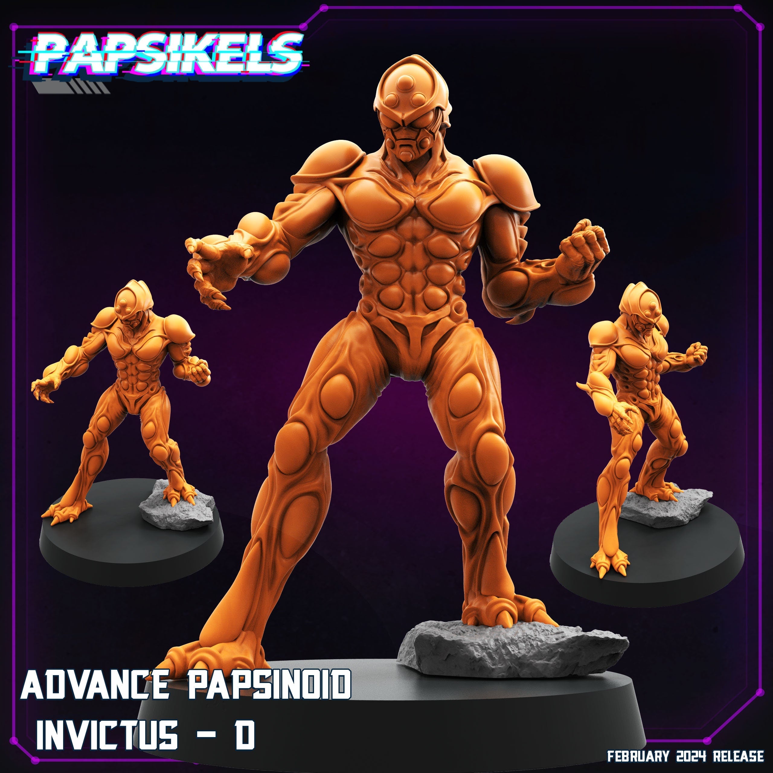 Cyberpunk, Advance Papsilord Invictus (Guyver), Papsikels, 32mm Mini