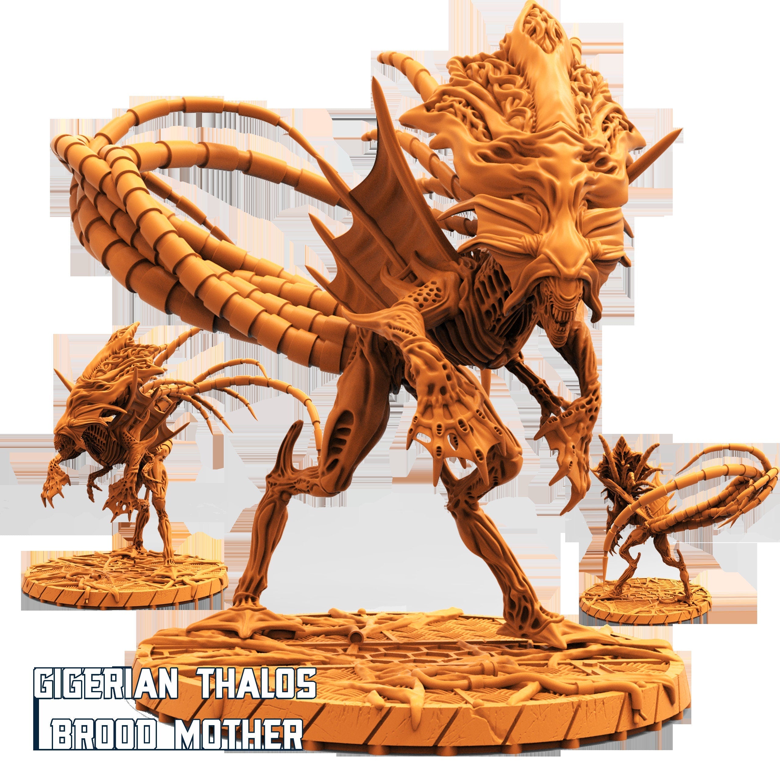 Xeno Gigerian Thalos Brood Mother, Papsikels, Resin Miniature