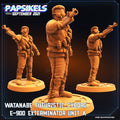 Watanabe Futuristic Cyborg E-900 Exterminator Unit A, Papsikels, 32mm Mini