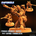 Female Colonist Sniper Pvt Kayree Evangelista | Papsikels, 32mm Mini