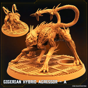 Aliens Vs Humans, Gigerian Hybrid Agressors, Papsikels, 32mm Mini
