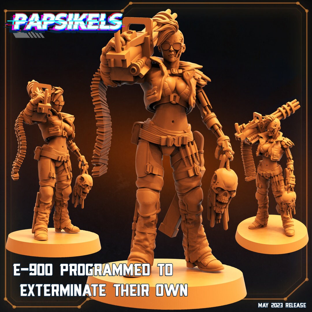 E-900 Exterminator Unit - Reprogrammed to Exterminate Their Own, Papsikels, 32mm Mini