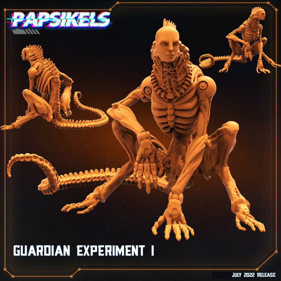 The Omegas, Guardian Experiments, Papsikels , Resin Miniature - Tabletop miniature - 32mm