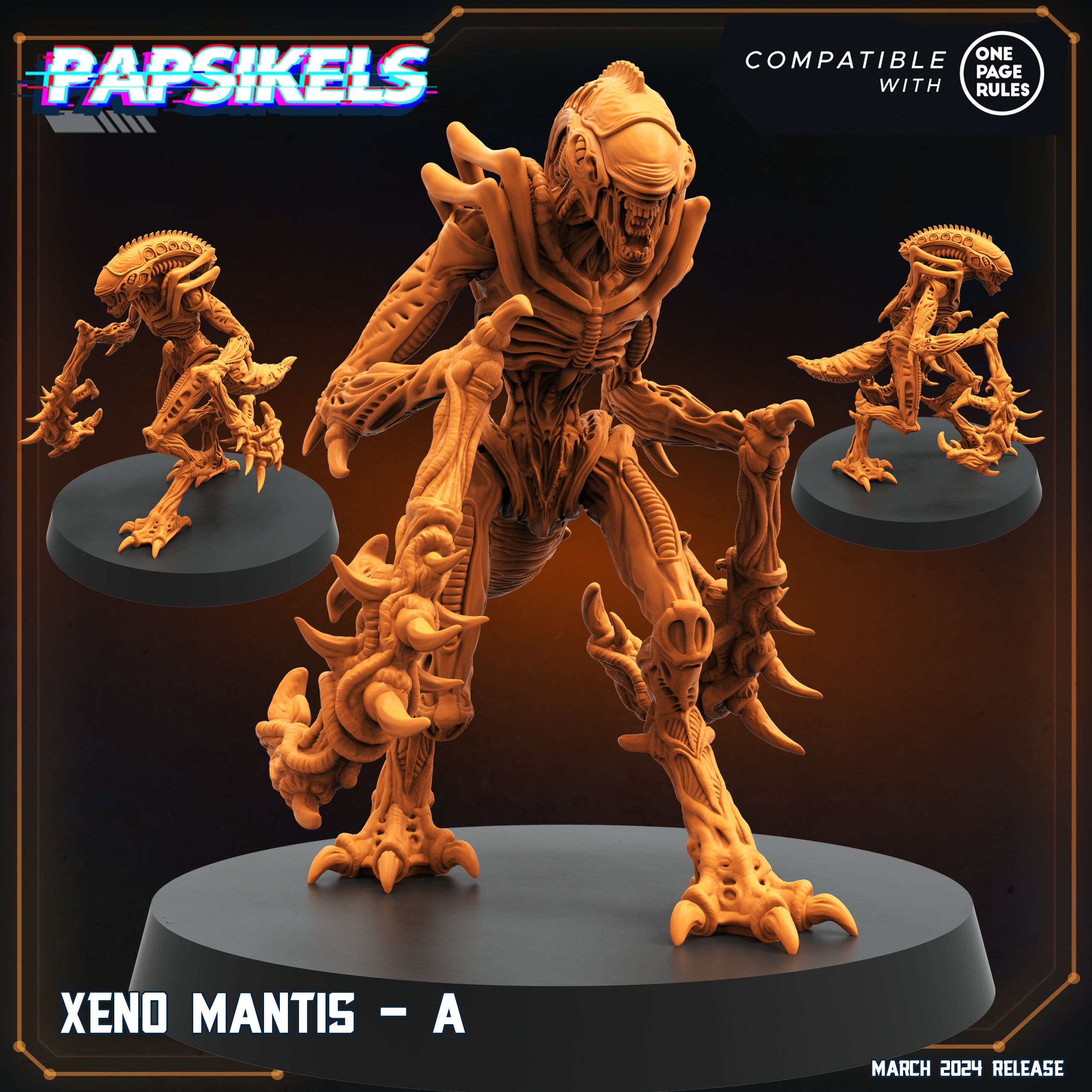 Xeno Mantis - Aliens, Papsikels, 32mm Mini