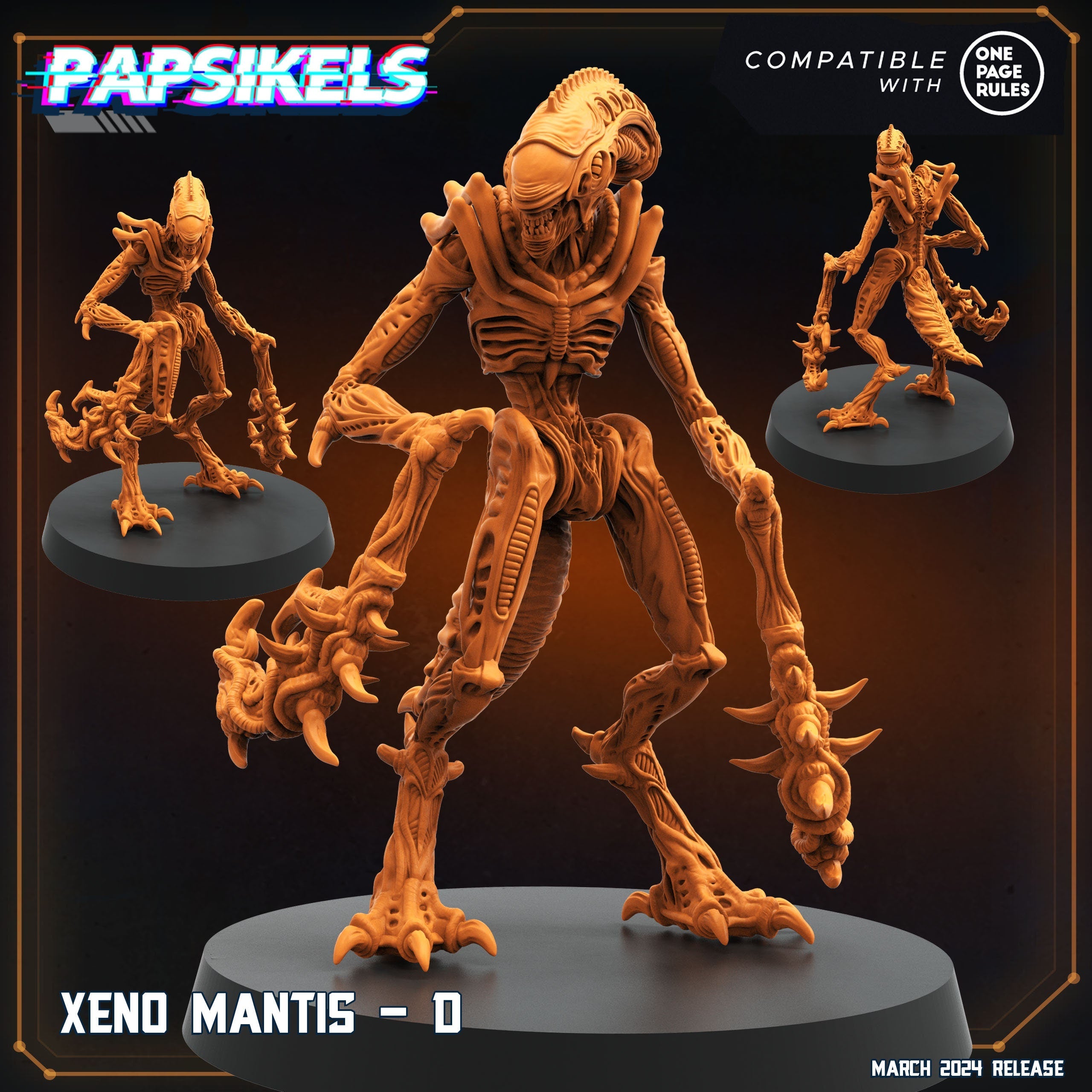 Xeno Mantis - Aliens, Papsikels, 32mm Mini
