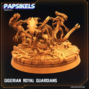 Aliens Vs HumansGigerian Royal Guardians, Papsikels, Resin Miniature